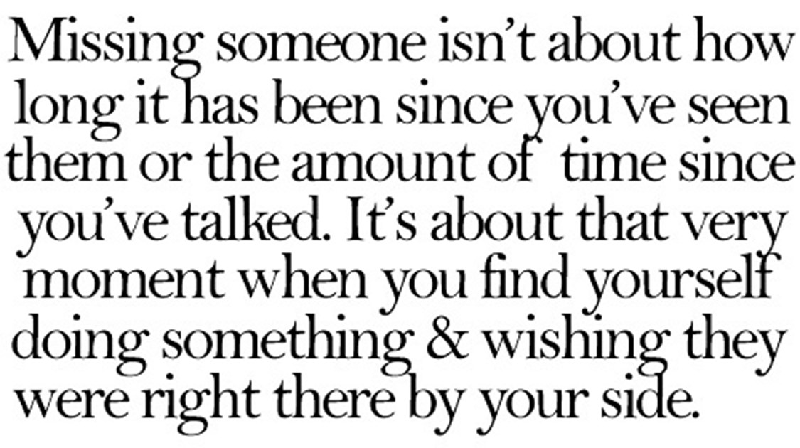 Someone is missing. Someone is missing
