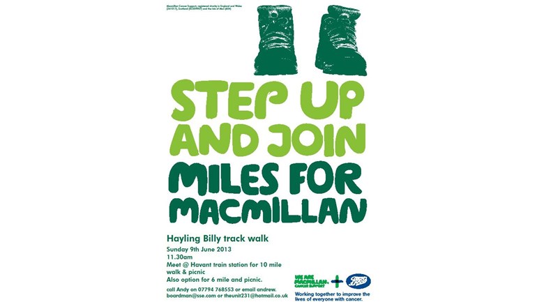 Andy Boardman Is Fundraising For Macmillan Cancer Support