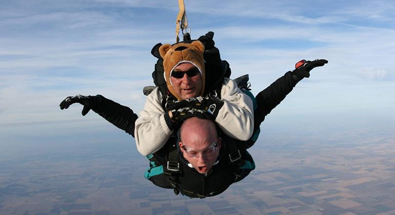 Granny Skydive Fail