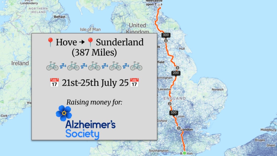 Tom Appleton is fundraising for Alzheimer's Society