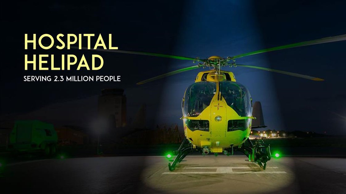 Hospital Helipad is fundraising for The Bedfordshire Hospitals NHS Charity