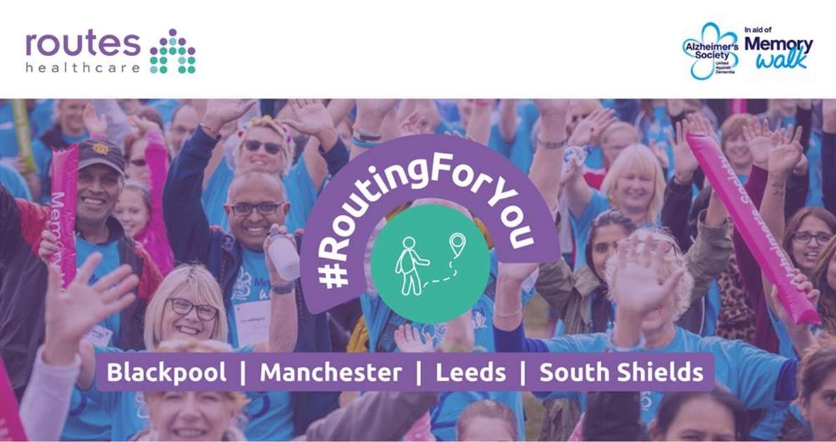 Routes Healthcare is fundraising for Alzheimer's Society