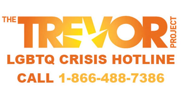 Image result for trevor project hotline