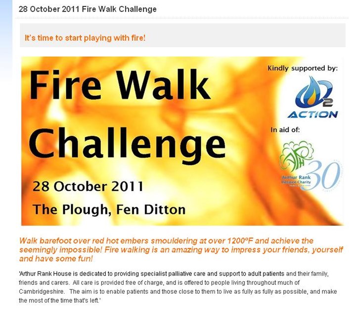 Sarah Kemp Is Fundraising For Arthur Rank Hospice Charity