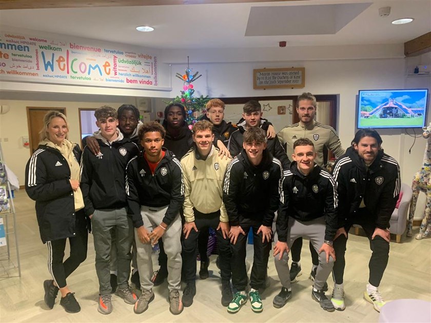 Leeds United Academy is fundraising for Martin House Hospice for