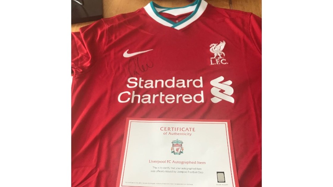 signed carragher shirt