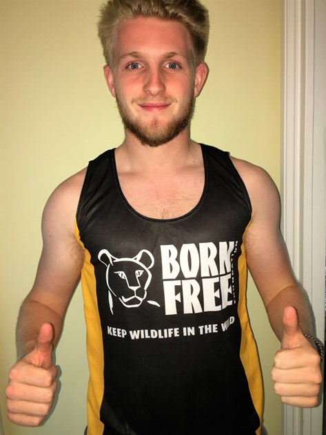Tom Hicks is fundraising for Born Free Foundation