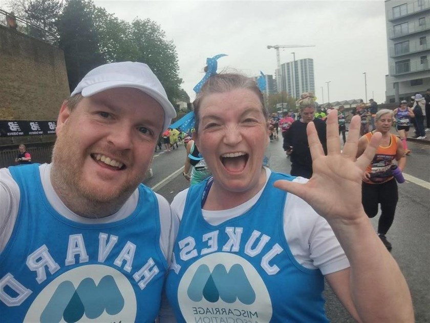 Vicky and Chris Havard is fundraising for The Miscarriage Association