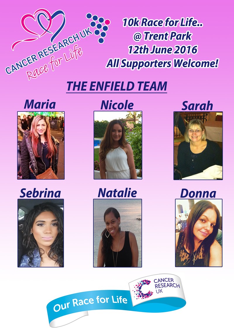 Warburtons Enfield Admin is fundraising for Cancer Research UK