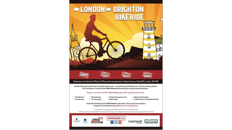 London To Brighton Cycle 2017 >> Syed Zain Akhtar Is Fundraising For The World Federation Of London To Brighton Cycle 2017 >> Syed Zain Akhtar Is Fundraising For The World Federation Of