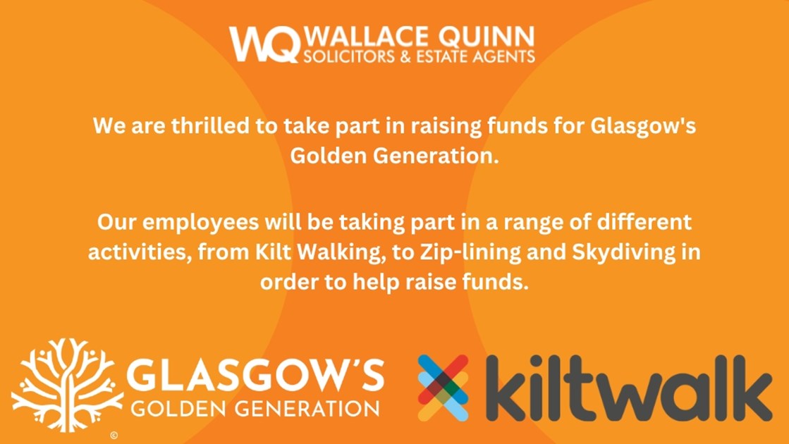 Wallace Quinn is fundraising for Glasgow's Golden Generation