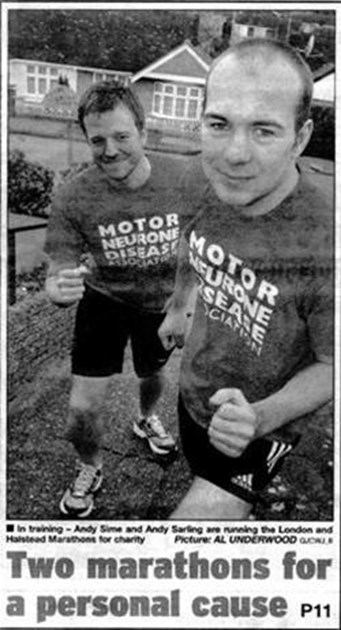Andrew Sime Is Fundraising For Motor Neurone Disease Association
