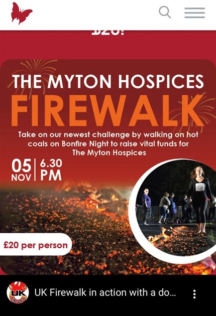 Christina Reece is fundraising for The Myton Hospices