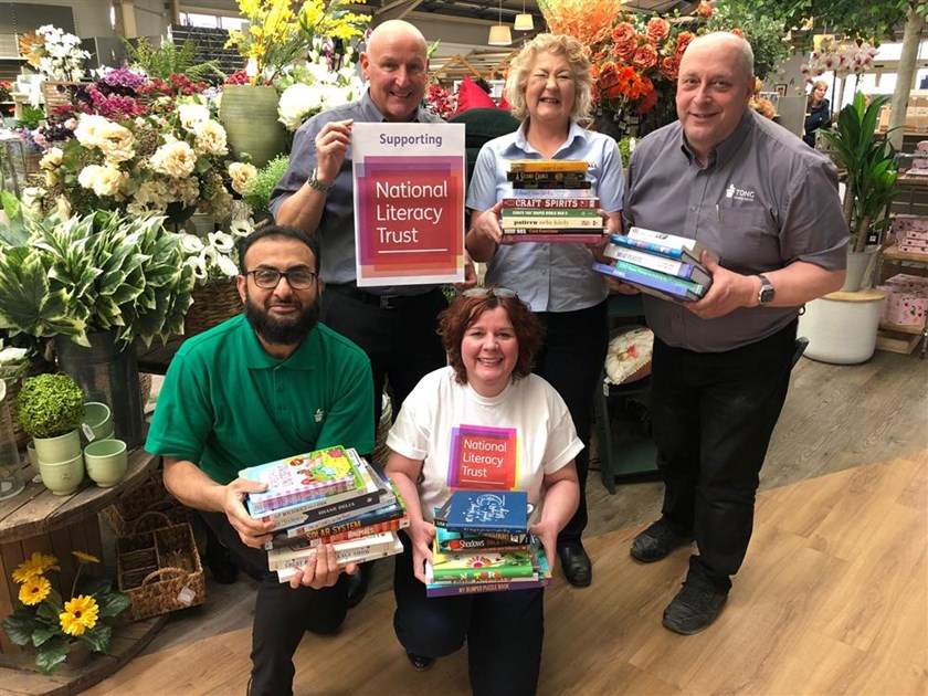 Tong Garden Centre is fundraising for National Literacy Trust