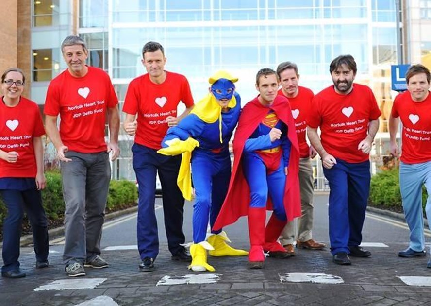 Stuart Callow Simon Bowles is fundraising for Norfolk Heart Trust