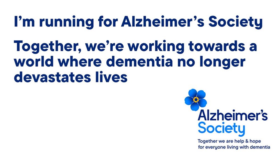 Angharad Cole is fundraising for Alzheimer's Society