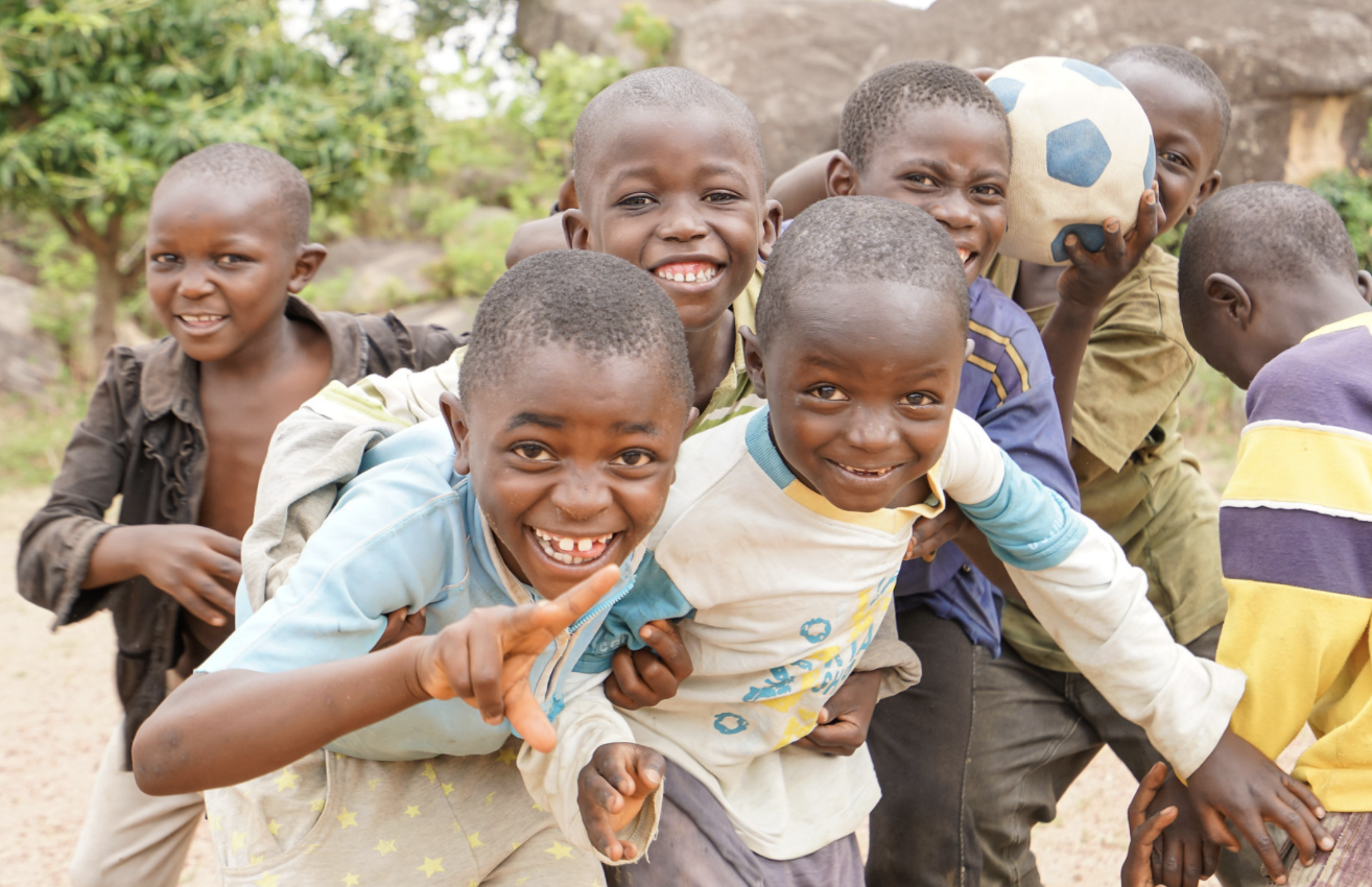 African young people engaging in a youth activity