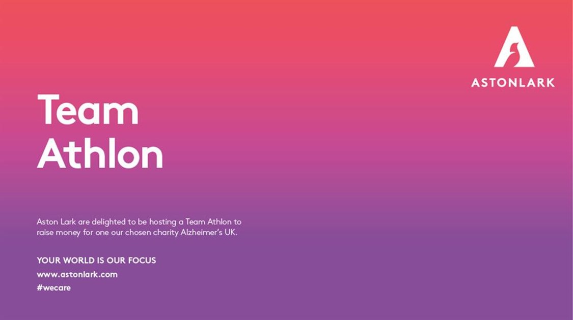Aston Lark is fundraising for Alzheimer's Research UK