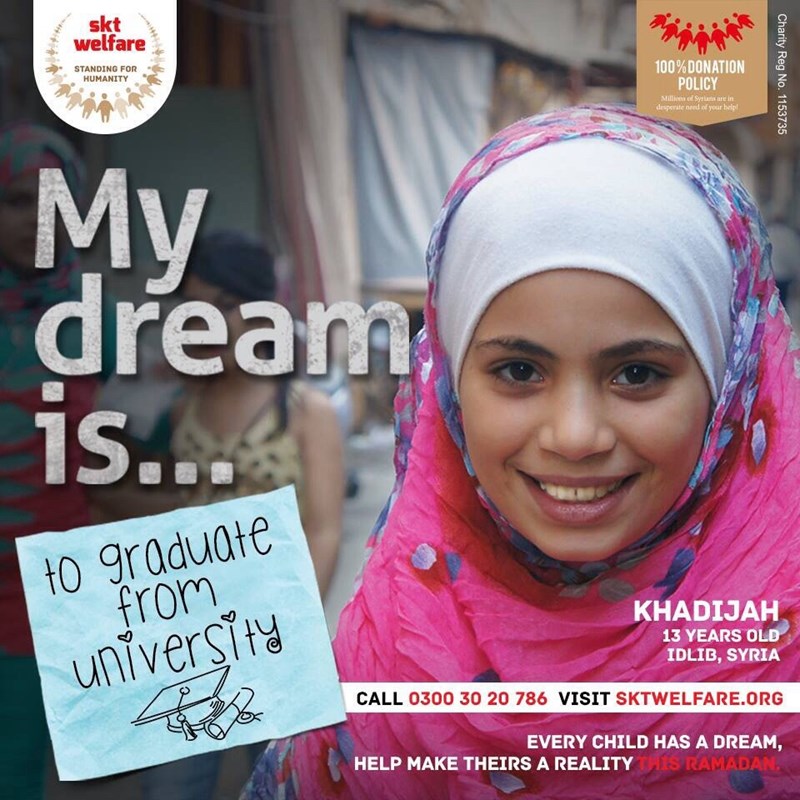 Abida Rashid Abida Rashid is fundraising for SKT - WELFARE