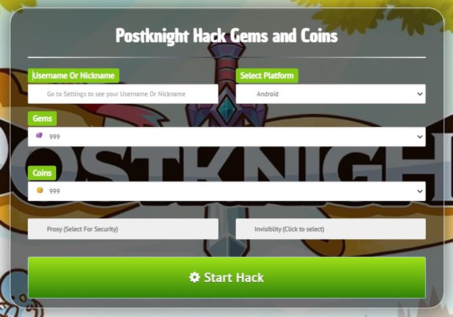 Postknight Hack Mod APK Gems and Coins is fundraising for