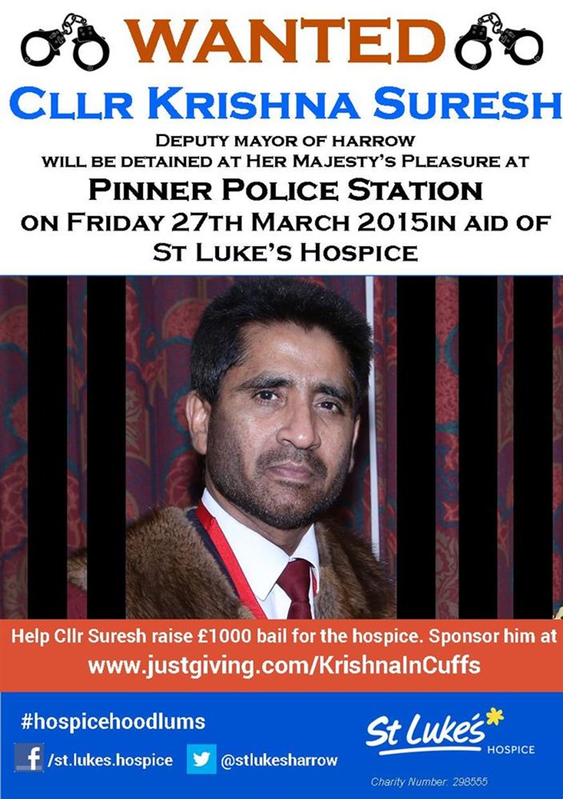 Krishna Suresh is fundraising for St Luke's Hospice (Harrow And Brent)