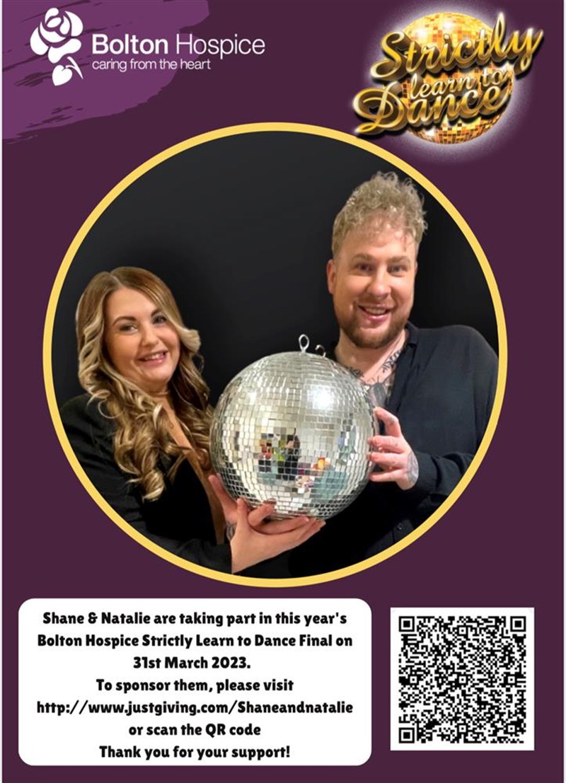 Shane and Natalie is fundraising for Bolton Hospice