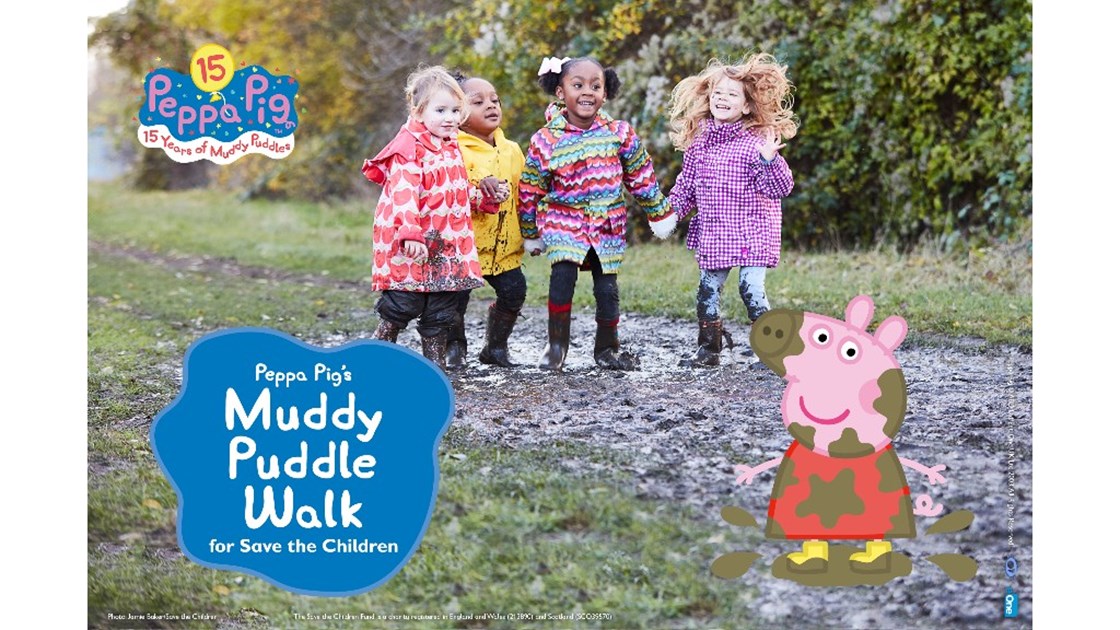 Peppa Pig's Muddy Puddle Walk for Save the Children.