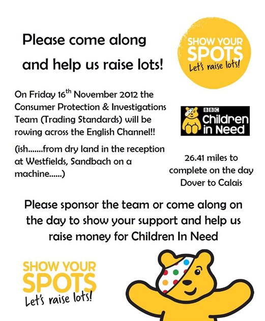 Richard Hughes is fundraising for BBC Children in Need